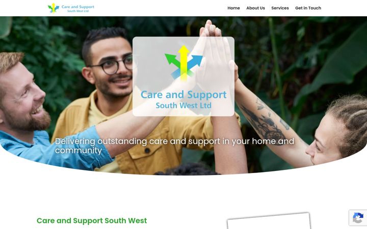 Screenshot of caresupportsw.co.uk