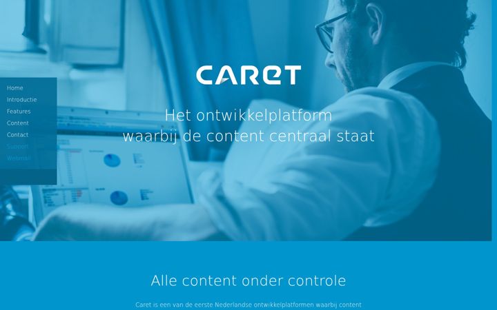 Screenshot of caret.net