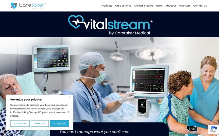 Screenshot di caretakermedical.net