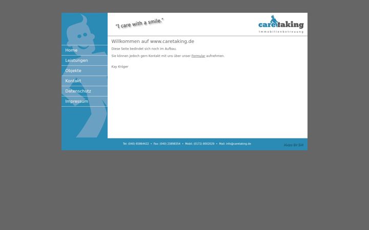 Screenshot of caretaking.de