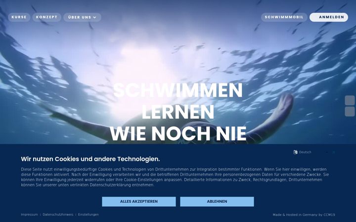 Zrzut ekranu caretta-schwimmakademie.de