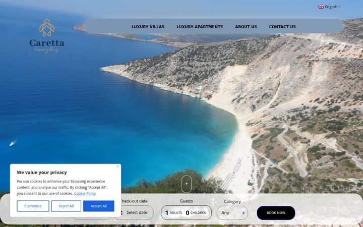 Screenshot of carettaholiday.com