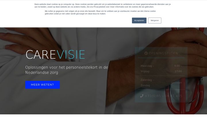 Ekraanipilt saidist carevisie.nl