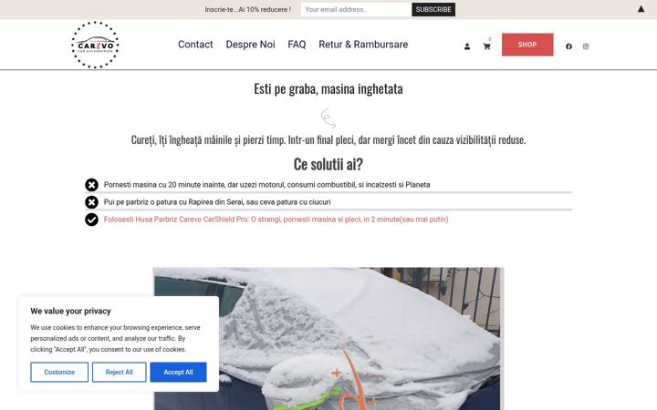 Screenshot di carevo.net