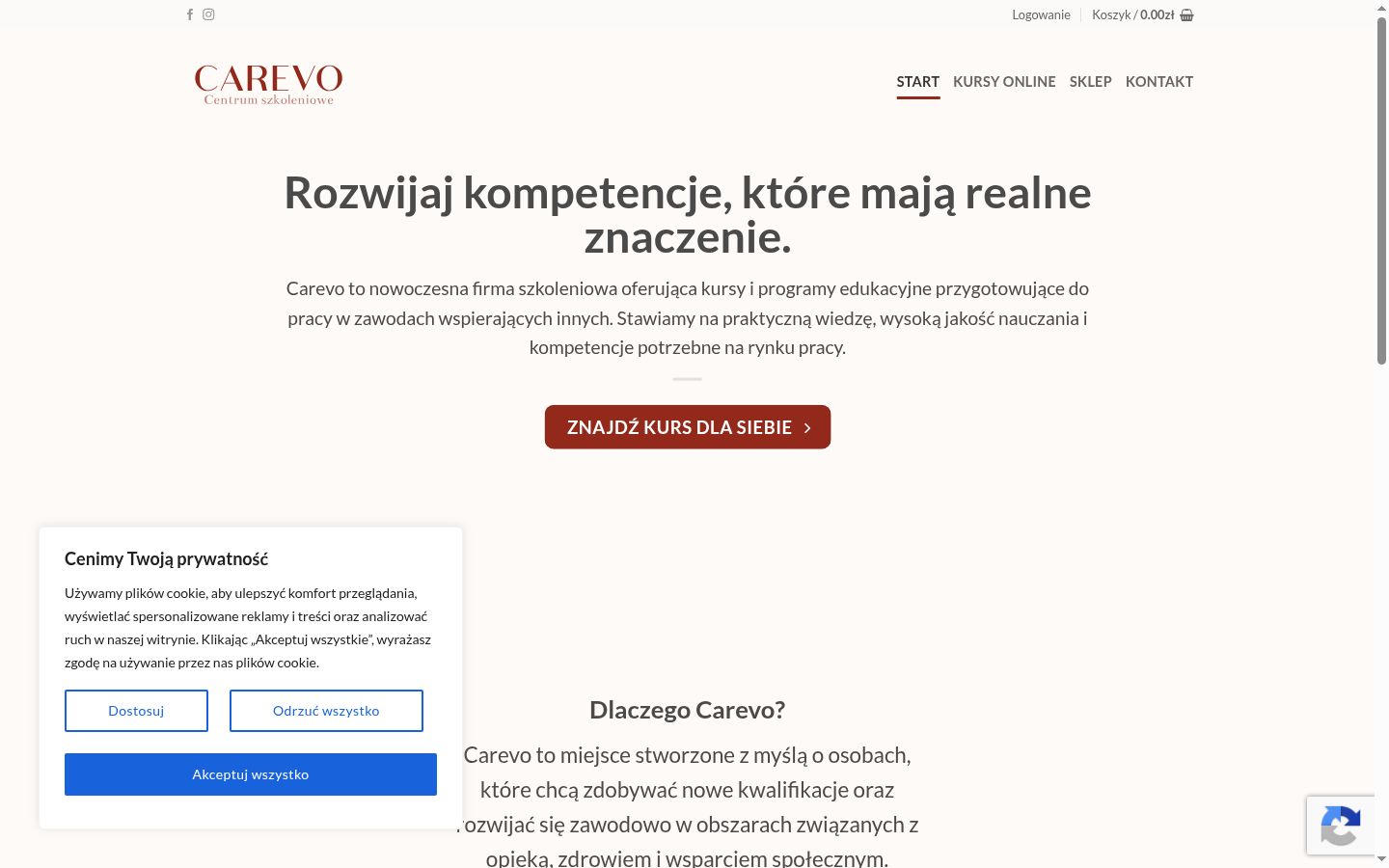 Screenshot tal-banner tal-kunsens muri qabel kwalunkwe interazzjoni