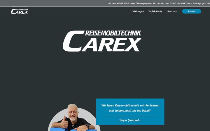 Zrzut ekranu carex.de
