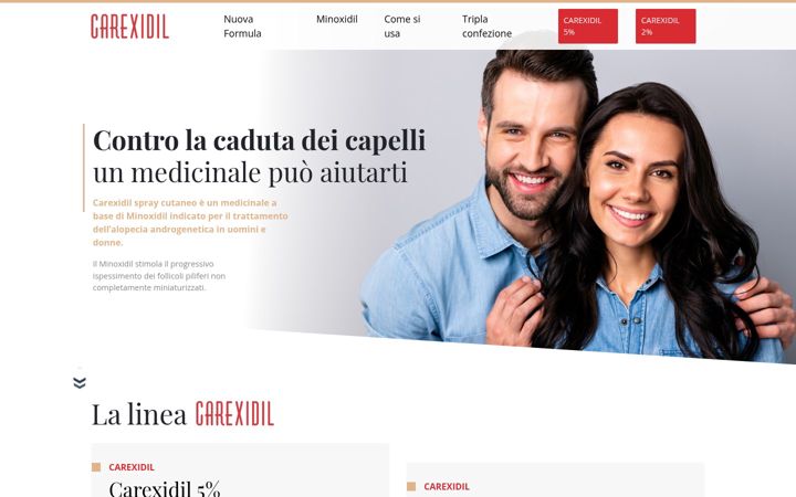 Screenshot of carexidil.it