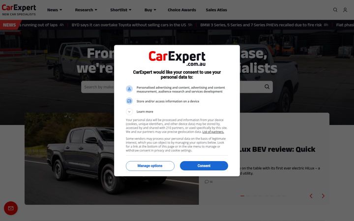 Screenshot di carexpert.com.au