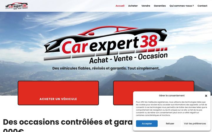 Screenshot of carexpert38.fr