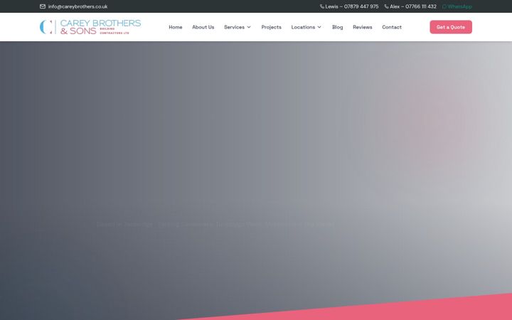 Screenshot of careybrothers.co.uk