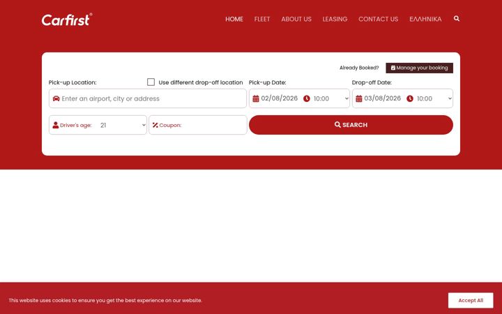 Screenshot of carfirst.gr