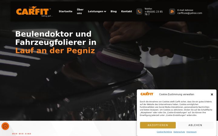 Screenshot of carfit.com