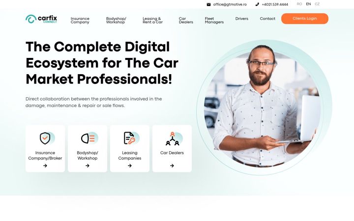 Skjermbilde av carfixconnect.eu