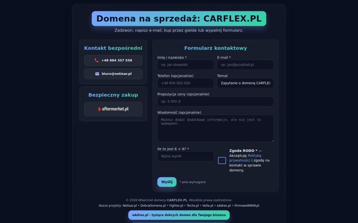 Screenshot of carflex.pl