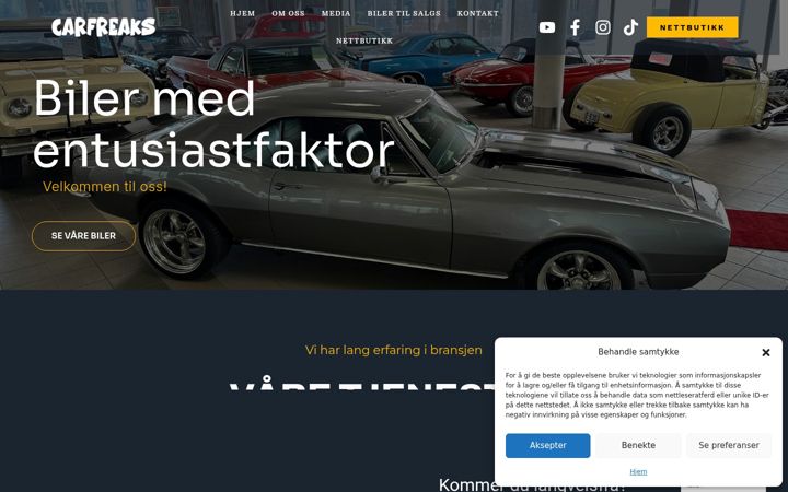 Skærmbillede af carfreaks.no