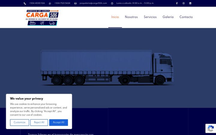 Screenshot of carga506.com