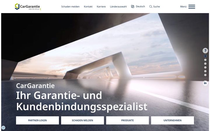 Screenshot of cargarantie.de