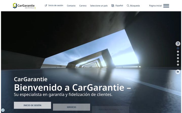 Zrzut ekranu cargarantie.es