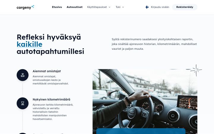Screenshot of cargeny.fi