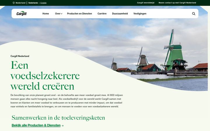 Screenshot of cargill.nl