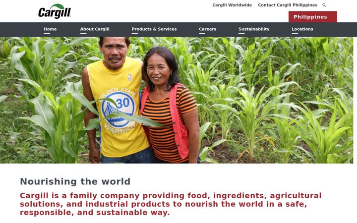 Screenshot of cargill.ph