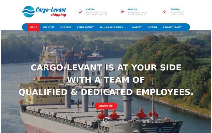 Screenshot of cargo-levant.de