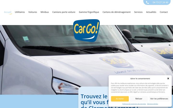 Screenshot of cargo-location-clermont.fr