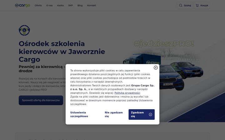 Screenshot of cargo.edu.pl