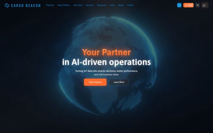 Screenshot of cargobeacon.com