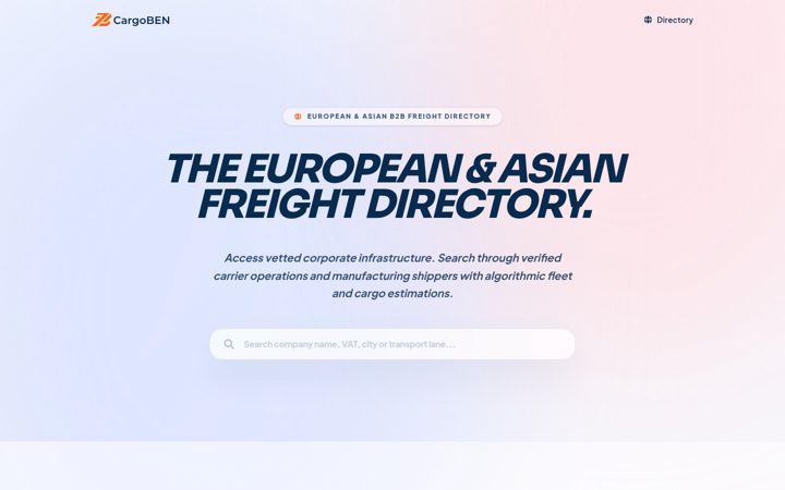 Screenshot of cargoben.com