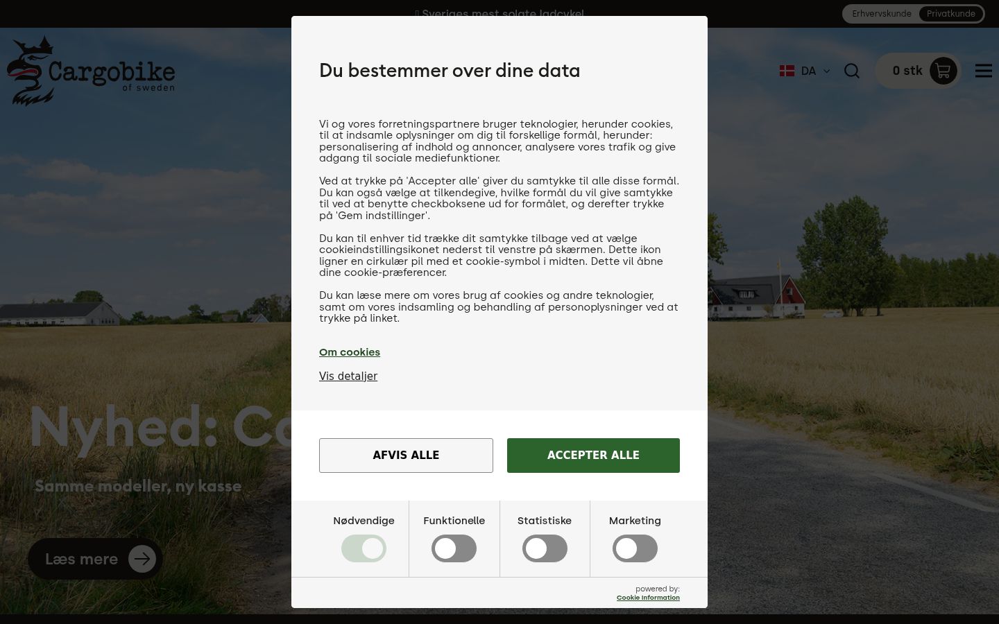 Zrzut ekranu banera zgody wyświetlanego przed jakąkolwiek interakcją