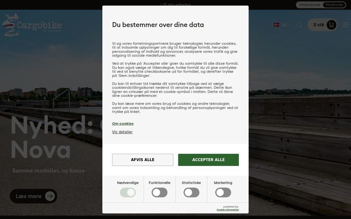 Screenshot of cargobike.se