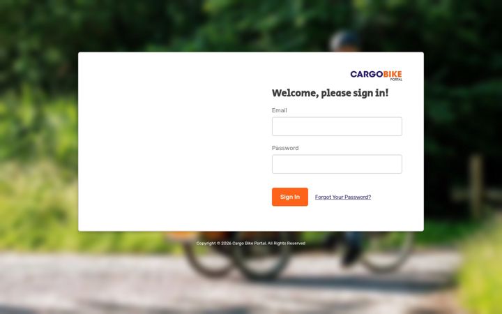 Screenshot of cargobikeportal.com