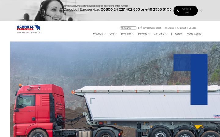 Screenshot di cargobull.com