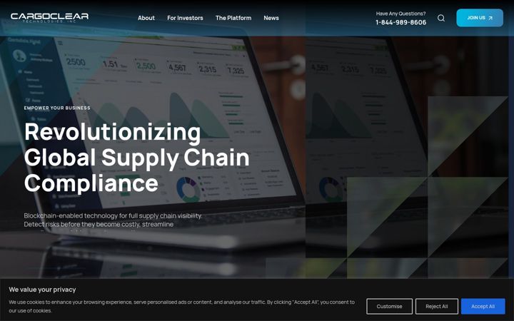 Screenshot of cargoclear.com