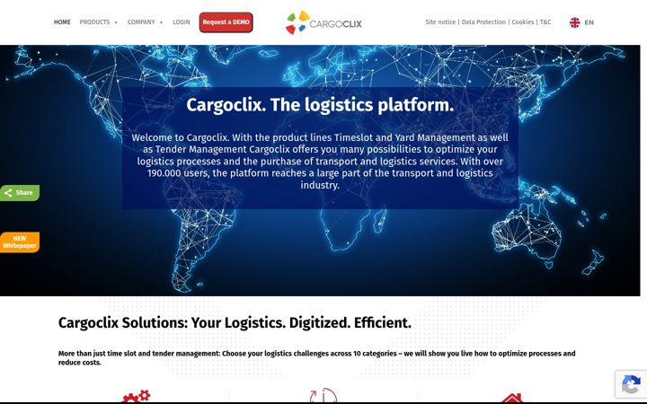 Screenshot von cargoclix.com