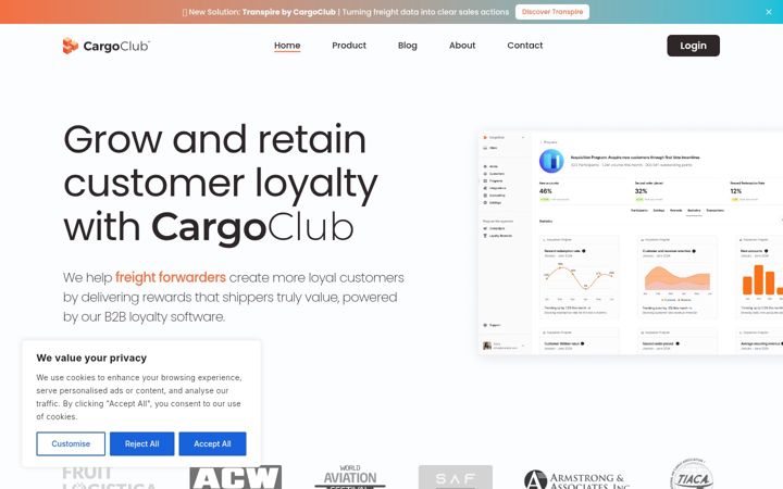 Screenshot of cargoclub.co