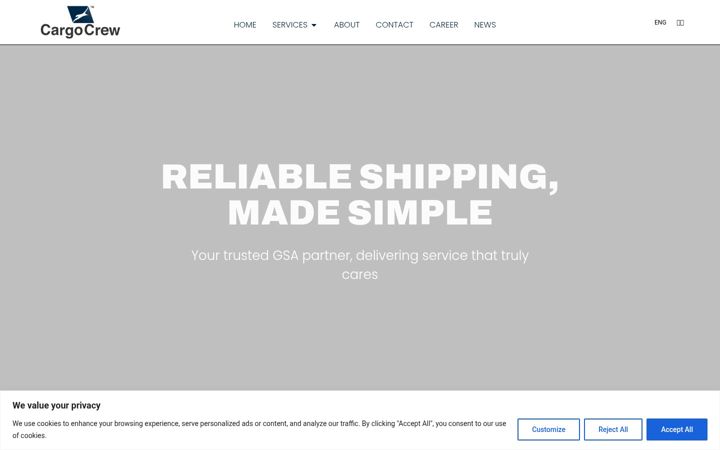 Screenshot of cargocrew.aero