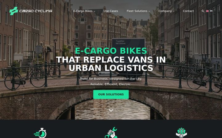 Screenshot of cargocycling.com
