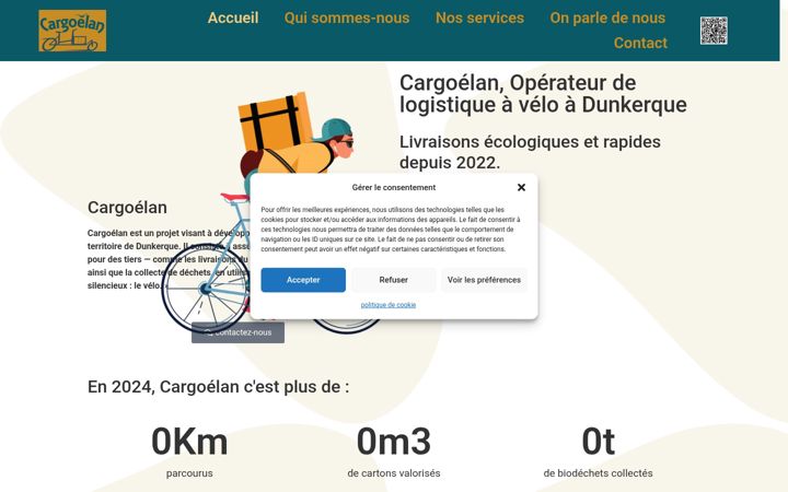 Screenshot of cargoelan.fr