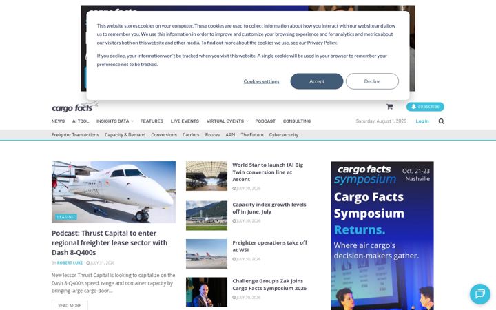 Screenshot of cargofacts.com