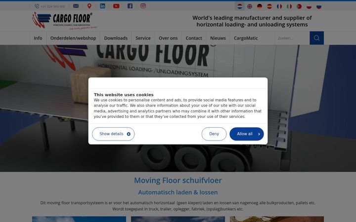Screenshot of cargofloor.com