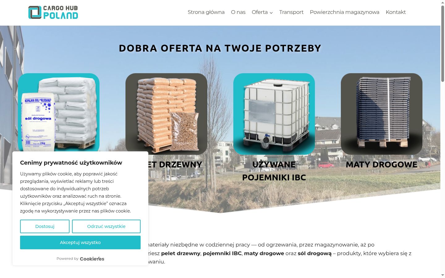 Zrzut ekranu banera zgody wyświetlanego przed jakąkolwiek interakcją