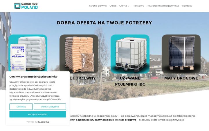 Screenshot of cargohubpoland.com