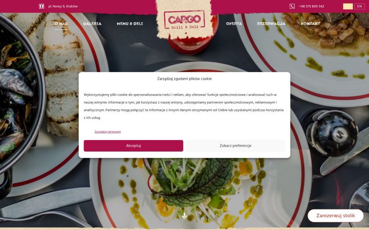 Screenshot ta' cargokrakow.pl
