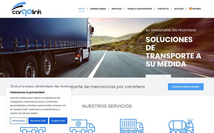 Screenshot of cargolink.es