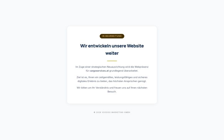 Screenshot of cargoservices.at