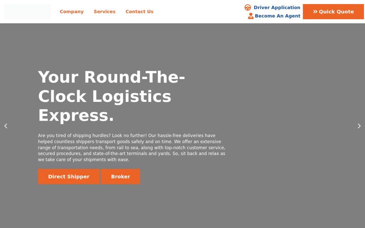 Screenshot of cargosolutionexpress.com