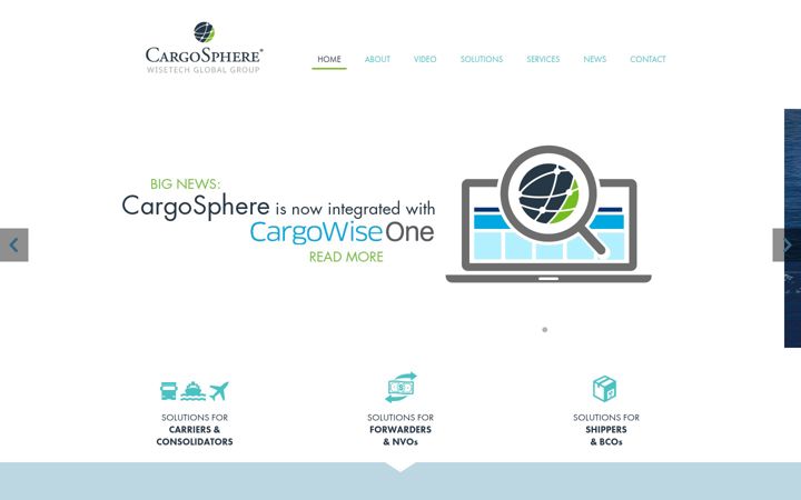 Screenshot of cargosphere.com