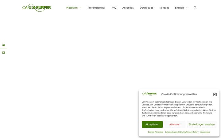 Skjermbilde av cargosurfer.eu